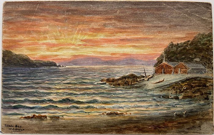 (front of postcard) Titahi Bay