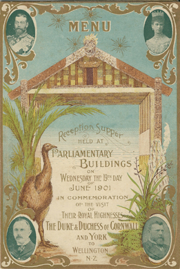 Cover, 1901 menu