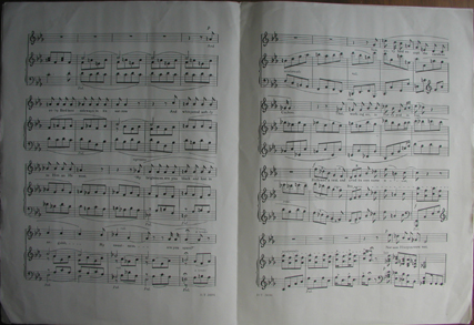 The Huia Song, sheet music, p.2 & 3