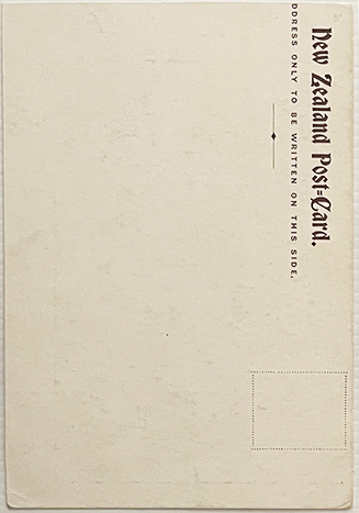 (back of postcard) Lambton Quay, 1870, Old Wellington series