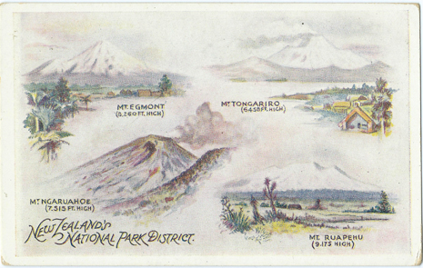 (front of postcard) Wilson Bros., New Zealand's National Park District
