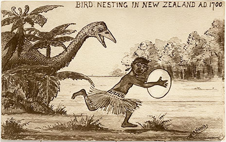 BIRD NESTING IN NEW ZEALAND A.D. 1700.