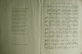 Lyrics and p.1 & Link to larger image of The legend of the cuckoo