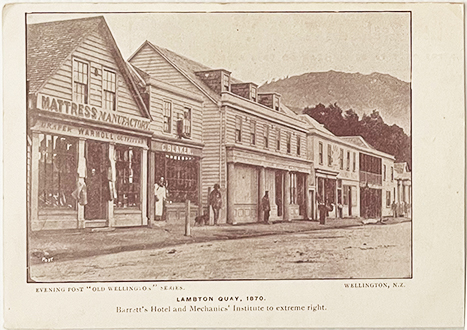 Lambton Quay, 1870. -- LINK to larger image
