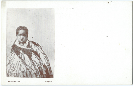 Partington Postcard, Partington photograph; Maori Child