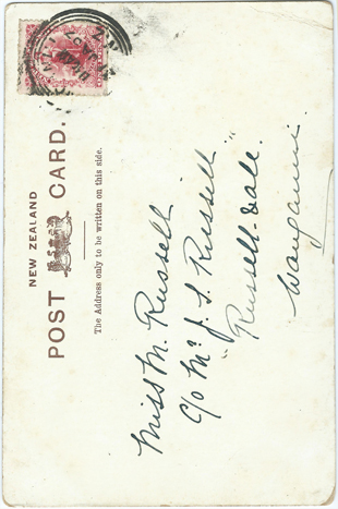 (back of postcard) Partington Postcard, Partington photograph; Maori Elder