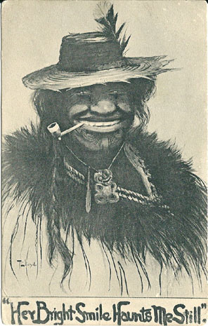 Trevor Lloyd Postcard, Her Bright Smile Haunts the Still, -- LINK to larger image