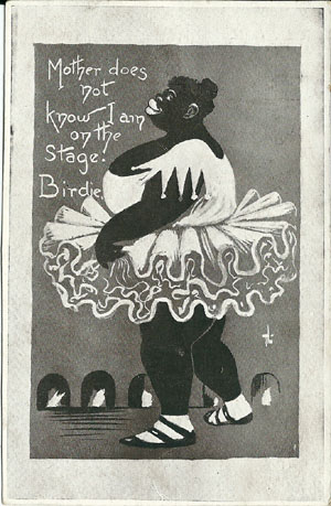 Trevor Lloyd Postcard, Mother does not know I am on the Stage, -- LINK to larger image