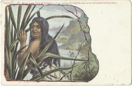 A D Willis Postcard, The bath, -- LINK to larger image